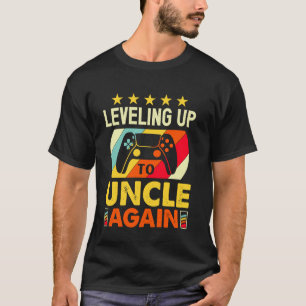 Camiseta Anúncio de Gravidez Subindo de Nível para Tio Nova