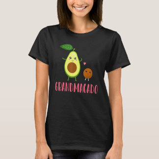 Camiseta Anúncio de Gravidez Vegana Avocado Grandmacado Vov
