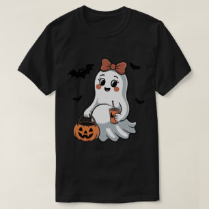 Camiseta Anúncio de Halloween de Fantasma Grávida Materni