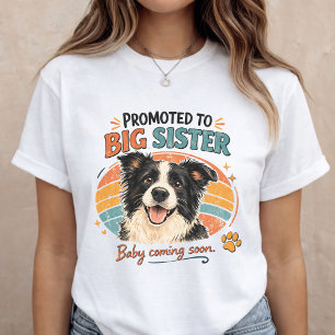 Camiseta Anúncio de Irmã Mais Velha Cachorro Revelação de B