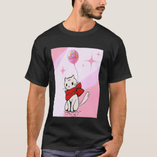 Camiseta Anúncio de Irmã Mais Velha Design de Gato Fofo Amo