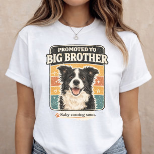 Camiseta Anúncio de Irmão Mais Velho Cachorro Revelação de 