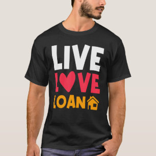 Camiseta Anúncio de Movimentação do Live Love Loan New Home