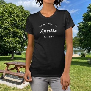Camiseta Anúncio de Nova Família Ano de Estabelecimento da