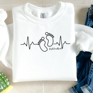 Camiseta Anúncio de primeira gravidez com pulsação