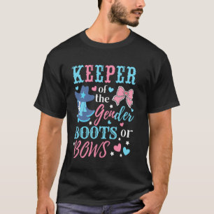 Camiseta Anúncio de Revelação de Gênero do Bebê Botas ou La