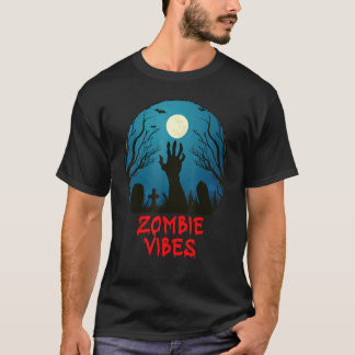 Camiseta Anúncio de Zumbi Vibrações Cemitério ao Luar Crian