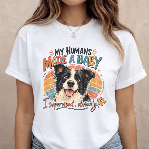 Camiseta Anúncio Divertido de Bebê Cachorro Revelação de Gr
