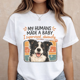Camiseta Anúncio Divertido de Bebê Cachorro Revelação de Gr