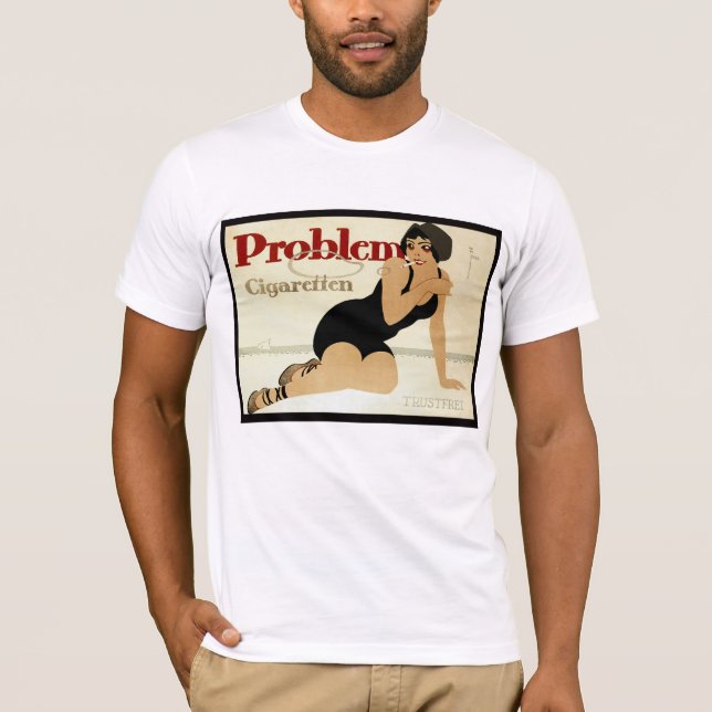 Camiseta Anúncio do cigarro do problema (Frente)
