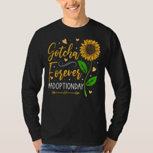 Camiseta Anúncio do Dia da Adoção Moderna Te Recebi Para Se