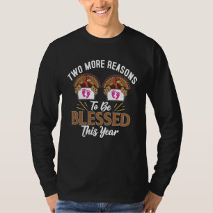 Camiseta Anúncio do Gênero de Gêmeas no Dia de Ação de Graç