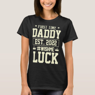 Camiseta Anúncio do Pai Engraçado pela Primeira Vez Novo