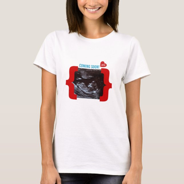 Camiseta Anúncio do Sonogram do ultra-som da surpresa (Frente)