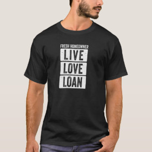 Camiseta Anúncio em Movimento Empréstimo Ao Vivo Com Amor O