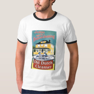 Camiseta ANÚNCIO holandês velho 1915 do limpador do t-shi