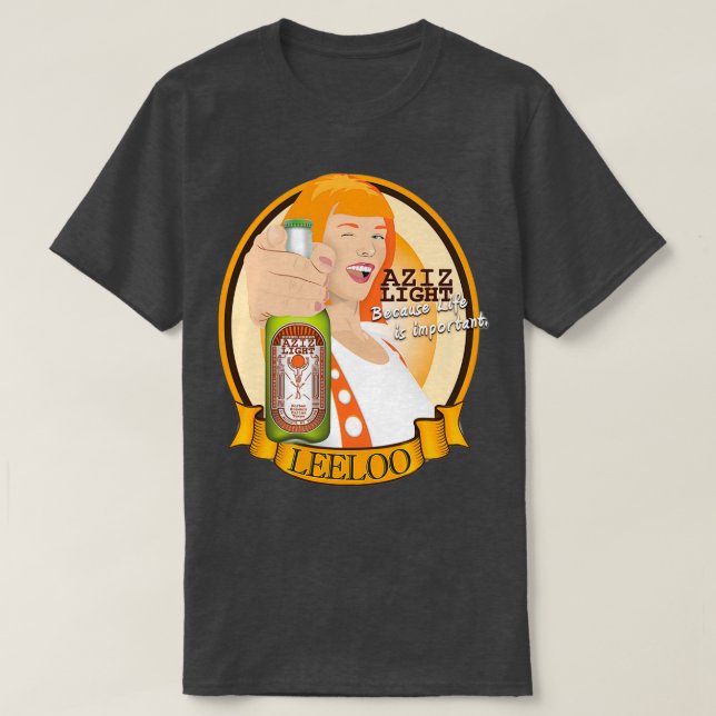 Camiseta Anúncio Luz do Aziz  (Frente do Design)