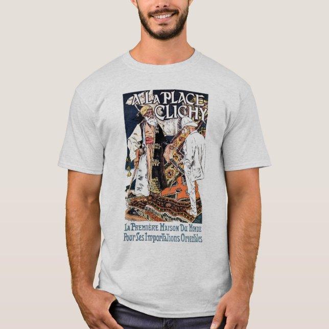 Camiseta Anúncio oriental francês do negócio de importação (Frente)