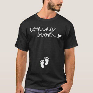 Camiseta Anúncio Para A Mãe Grávida Chegar Em Breve