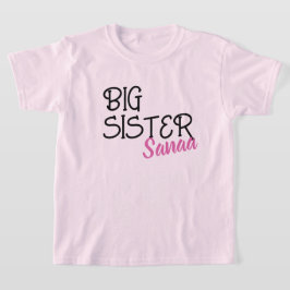 Camiseta Anúncio personalizado de gravidez da Big Sister