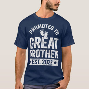 Camiseta Anúncio promovido de gravidez do irmão Excelente