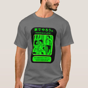 Camiseta Anúncio Público no Metrô de Tóquio japonês