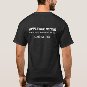 Camiseta Anúncios de informações de reparo de aplicativos