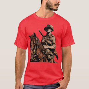 Camiseta ANZAC Cavalo-claro australiano