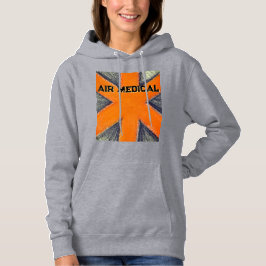 Camiseta Anzol da Medicina Aérea das Mulheres Laranja