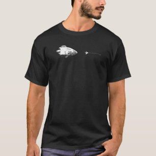 Camiseta Anzol de pesca com mosca gráfico Linha Peixe Black