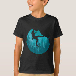 Camiseta Ao ar livre Boulder Natureza Escalador de Rocha Es