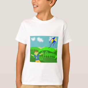 Camiseta Ao ar livre brincando de pipa