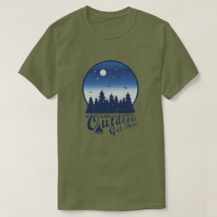 Camiseta Ao Ar Livre Chegue Lá! Lua