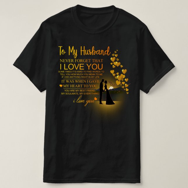 CAMISETA AO MEU MARIDO EU AMO (Frente do Design)