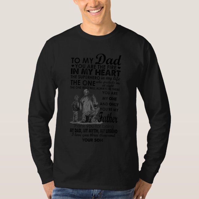Camiseta Ao Meu Pai Do Filho (Frente)