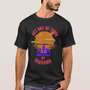 Camiseta Ao pôr do sol saia da cidade Tee