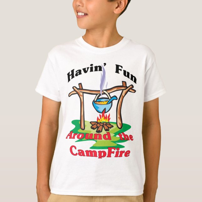 Camiseta Ao redor da Campfire (Frente)