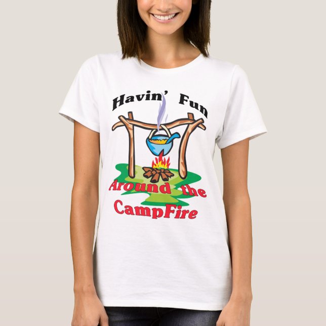 Camiseta Ao redor da Campfire (Frente)