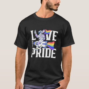 Camiseta Ao Vivo Com Orgulho Lgbtq Gay Arco-Íris Ortoso
