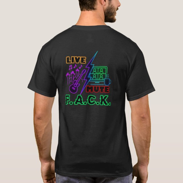 Camiseta Ao vivo, mas você está com Mudo (Verso)