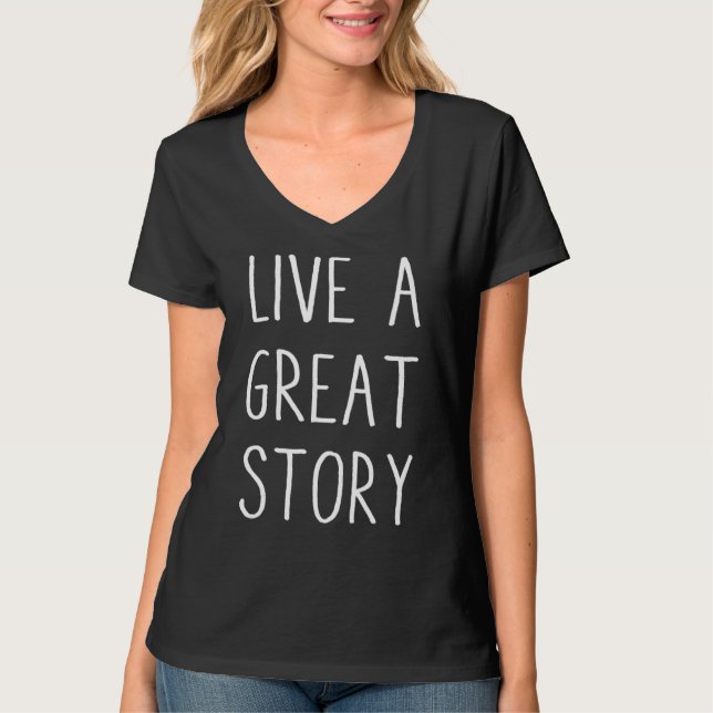 Camiseta Ao Vivo Uma Declaração De Vida E De Mantra Da Hist (Frente)