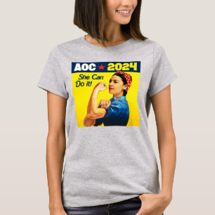 Camiseta AOC 2024: Ela pode fazer isso