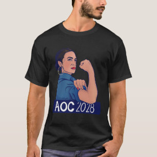 Camiseta Aoc 2028 Alexandria Ocasio Cortez 2028 Prêmio