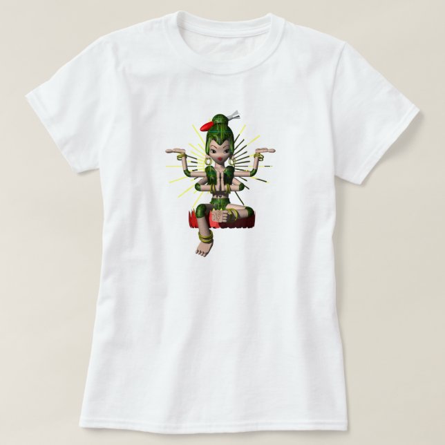 Camiseta Aokimono. 破 3D Buda 壊 飛 翔 体 仏 三 像 次 元 (Frente do Design)