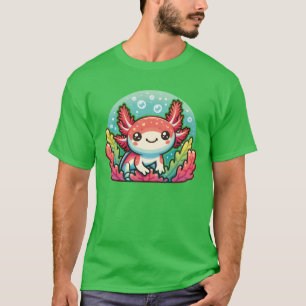 Camiseta Aolotl Animais Fofos Kawaii Anime Engraçado Aolotl