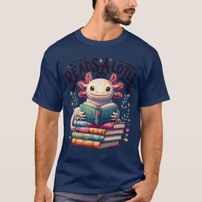 Camiseta Aolotl Books Readsalotl Reading Bookworm Boys Girl (Frente)