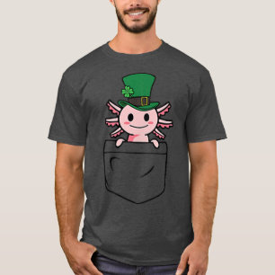 Camiseta Aolotl com a Rua Leprechaun Hat Aolotl Kawaii Patr
