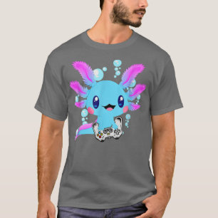 Camiseta Aolotl Fish Playing Video Games Lizard 