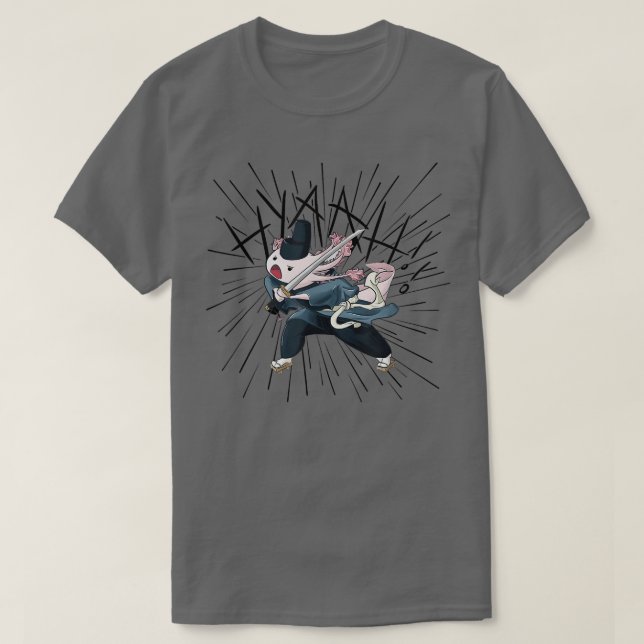 Camiseta Aolotl Samurai Ninja Katana Anime Japonês  (Frente do Design)