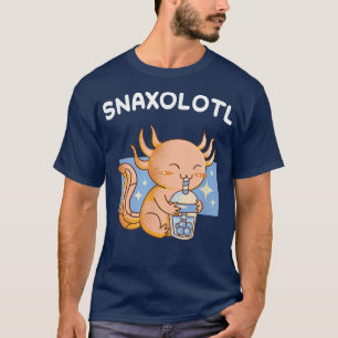 Camiseta Aolotl Snaolotl Beber Comida Cute Engraçado Aolotl